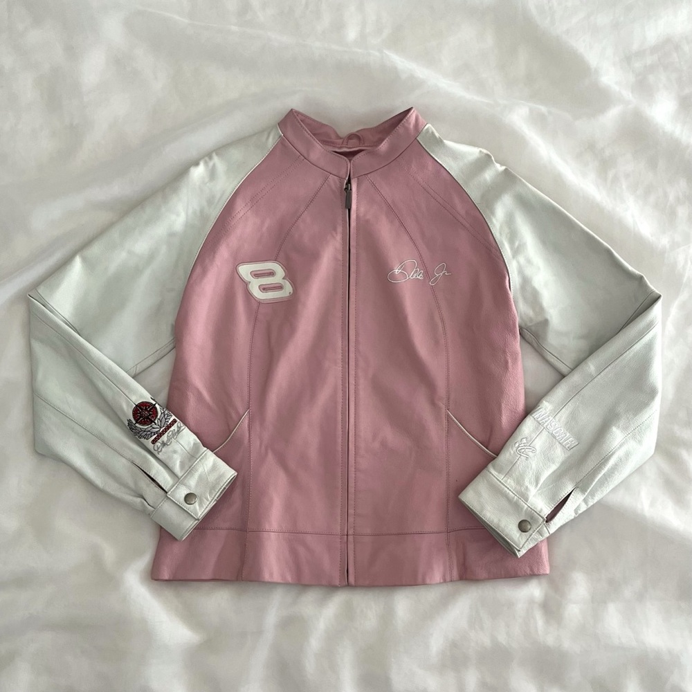 Dale Earnhardt Jr leather racer jacket